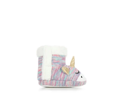 Capelli New York Little Girls Unicorn Bootie Slippers