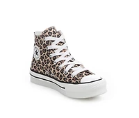Girls' Converse Big Kid Chuck Taylor Lift Cheetah Sneakers