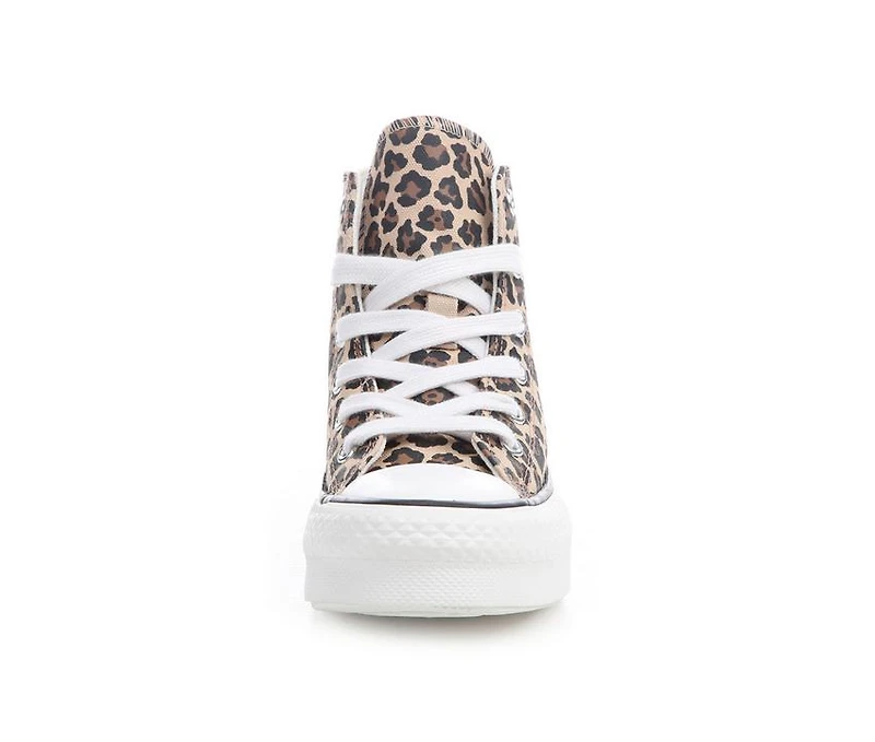 Kids' Converse Little Kid Chuck Taylor Lift Cheetah Sneakers