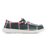 Women's HEYDUDE Wendy Confetti Plaid Casual Shoes