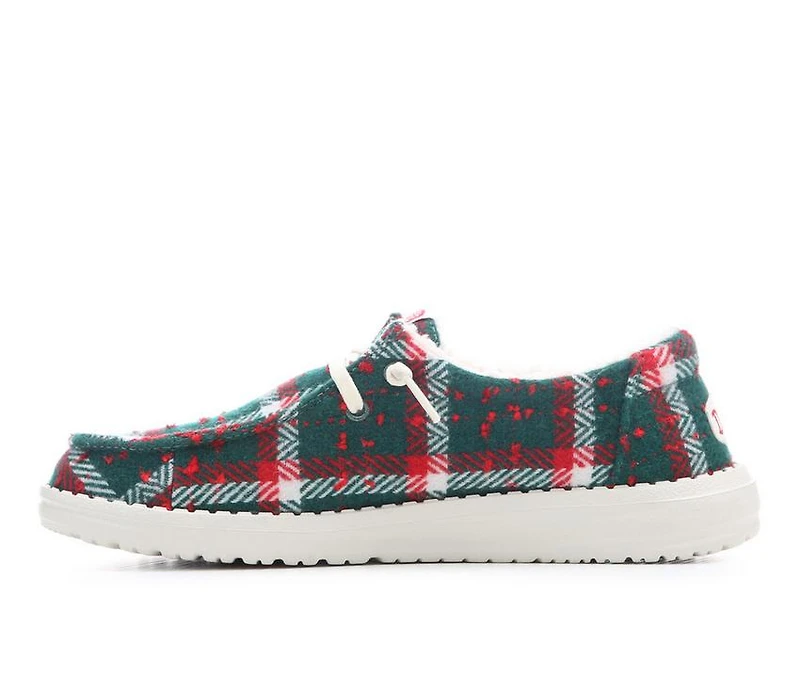 Women's HEYDUDE Wendy Confetti Plaid Casual Shoes
