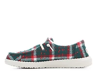 Women's HEYDUDE Wendy Confetti Plaid Casual Shoes