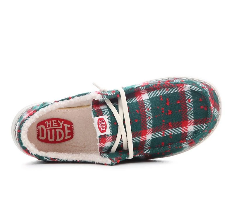 Women's HEYDUDE Wendy Confetti Plaid Casual Shoes