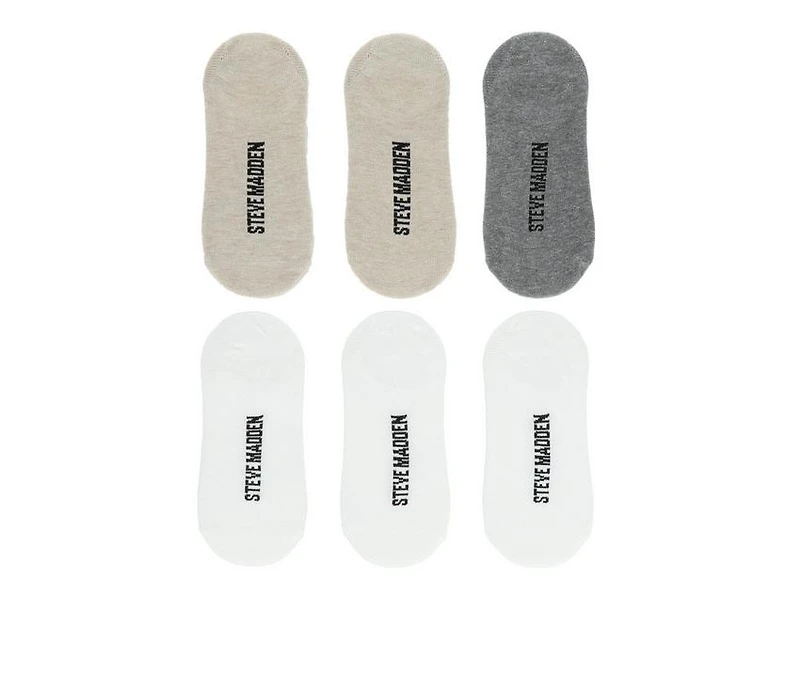 Steve Madden 6 Pack Embroidered Bow Sneaker Socks