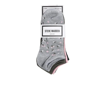 Steve Madden 6 Pack DItsy Floral Low Cut Socks