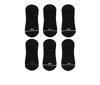 Steve Madden 6 Pack SM Logo Sneaker Liner HC Socks