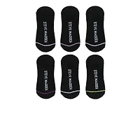 Steve Madden 6 Pack SM Logo Sneaker Liner HC Socks
