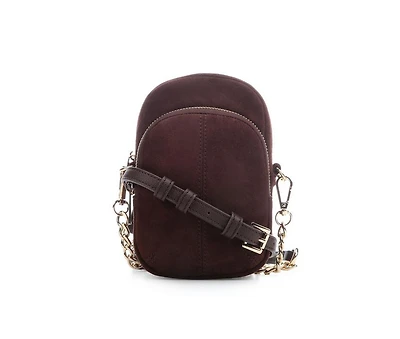 Madden Girl Suede Chain Crossbody Handbag