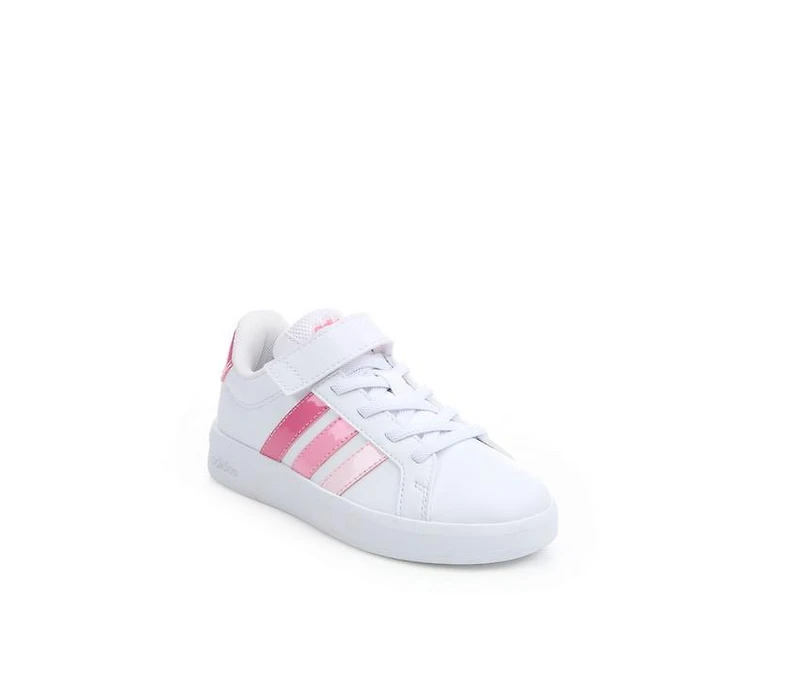 Girls' Adidas Little Kid Grand Court 3.0 El C Sneakers
