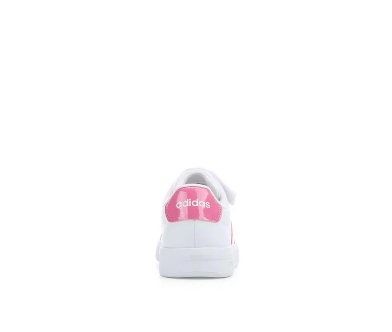 Girls' Adidas Little Kid Grand Court 3.0 El C Sneakers