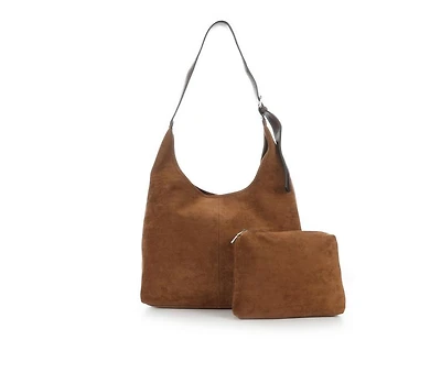 Bueno Of California Suedo Hobo Handbag