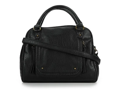 Bueno Of California Buffalo Satchel Handbag