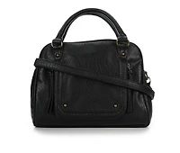 Bueno Of California Buffalo Satchel Handbag