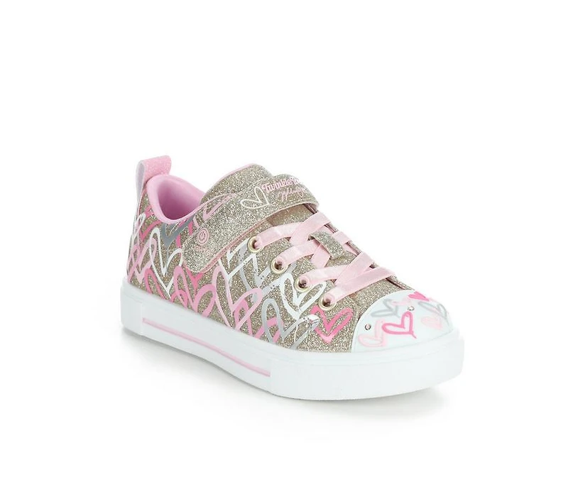 Girls' Skechers Little Kid & Big Twinkle Sparks Gold Sneakers