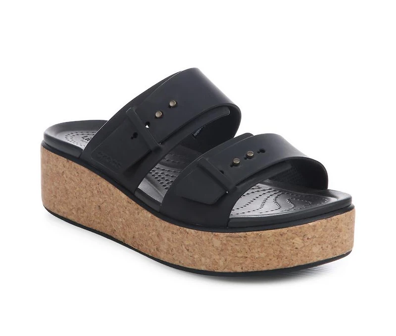 Women's Crocs Brooklyn Cork Buckle Sandals