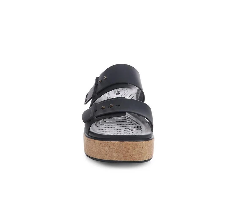 Women's Crocs Brooklyn Cork Buckle Sandals