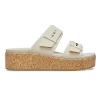 Women's Crocs Brooklyn Cork Buckle Sandals