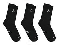 Jordan Adults 3 Pair Everyday Cushioned Jumpman Crew Socks