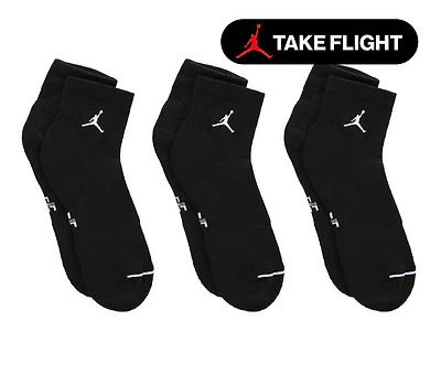 Jordan Everyday Cushioned Jumpman Quarter Socks (3-Pack)