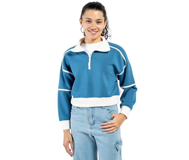 Simply Southern Contrast ¼ Zip Pullover