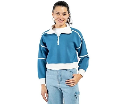 Simply Southern Contrast ¼ Zip Pullover