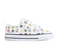 Girls' Converse Infant & Toddler Chuck Taylor 2V Ox Hello Sneakers