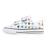 Girls' Converse Infant & Toddler Chuck Taylor 2V Ox Hello Sneakers