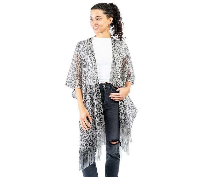 AW Items METAL CHEETAH KIMONO
