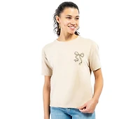 Simply Southern Leopard Bow Short Sleeve Tee