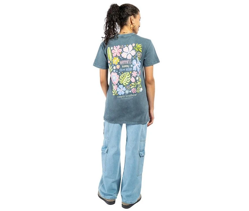 Simply Southern Happy Short Sleeve Tee