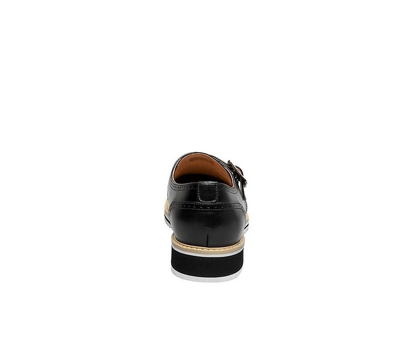 Men's Stacy Adams Bartram Plain Toe Monk Strap Dress Shoes