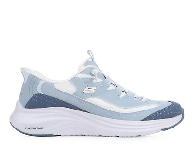 Women's Skechers 150412 D'Lite Cozy Fit Contour Slip Walking Shoes