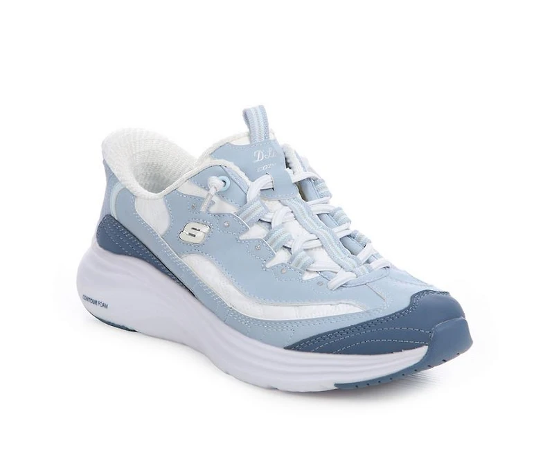 Women's Skechers 150412 D'Lite Cozy Fit Contour Slip Walking Shoes