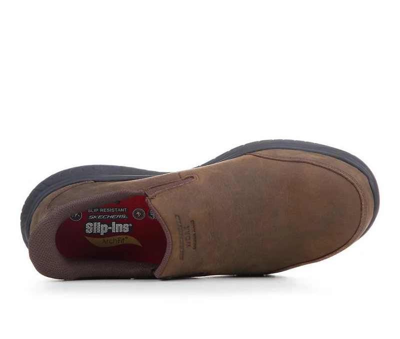 Men's Skechers Work Archfit Crosser Carbon Nano Slip On Shoes