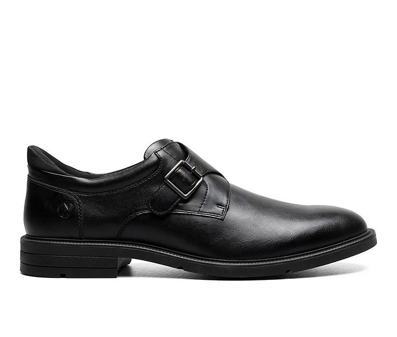 Men's Nunn Bush Kore EZ Hero Plain Toe Monk Strap Oxfords