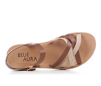 Women's Blue Aura Lev-S Sandals