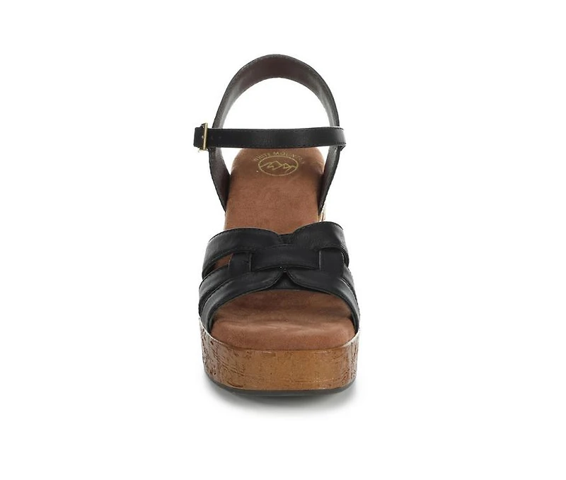 Women's White Mountain Barista Platform Sandals