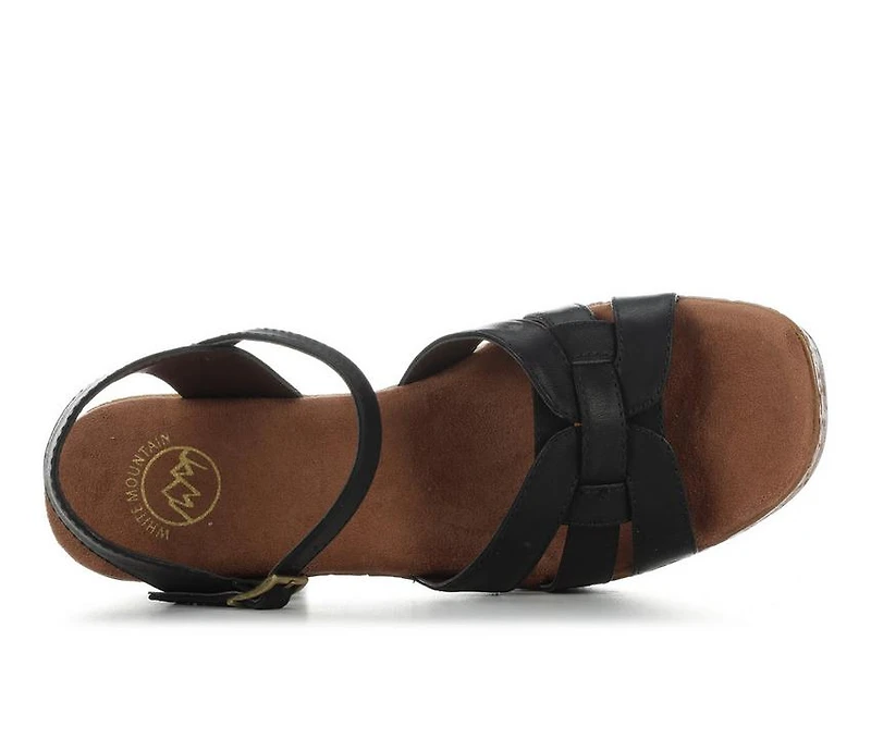 Women's White Mountain Barista Platform Sandals