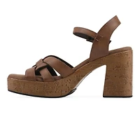 Women's White Mountain Barista Platform Sandals