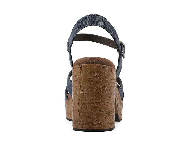 Women's White Mountain Barista Platform Sandals