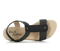 Women's Blue Aura Jenna Wedges