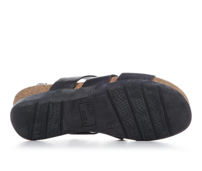 Women's Blue Aura Amelia Sandals