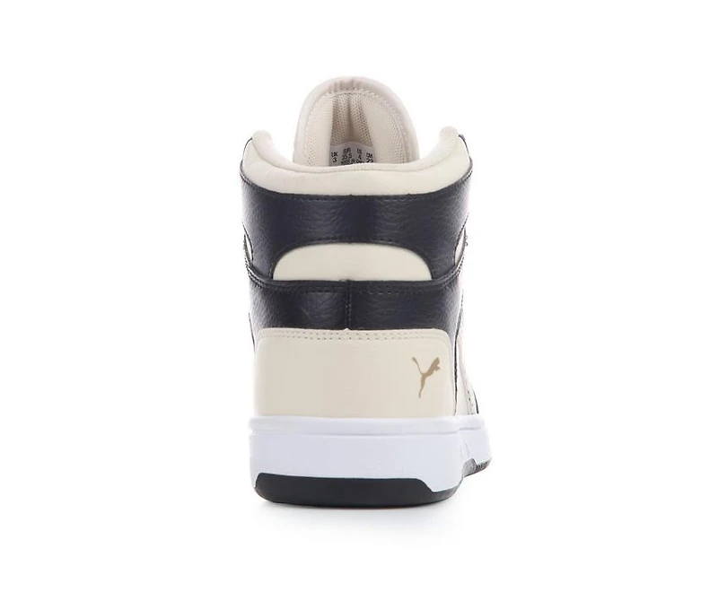 Girls' Puma Rebound Layup Cheetah Mid Junior Sneakers