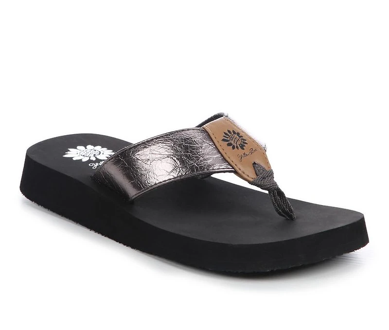 Women's Yellow Box Camala Flip-Flops