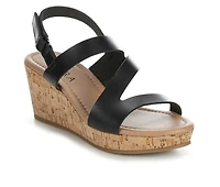 Women's Blue Aura Daria Wedges