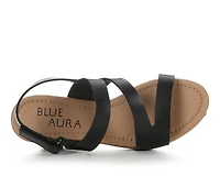 Women's Blue Aura Daria Wedges