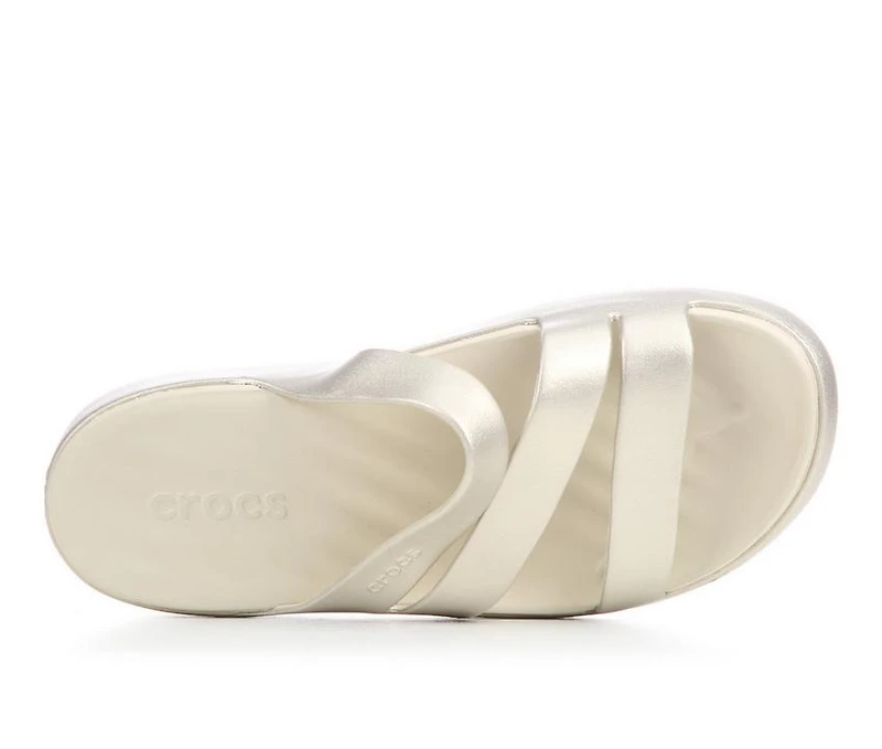 Women's Crocs Getaway Metallic Strappy Sandals