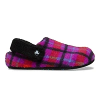 Women's Crocs Classic Cozzzy Plaid Slipper Clogs
