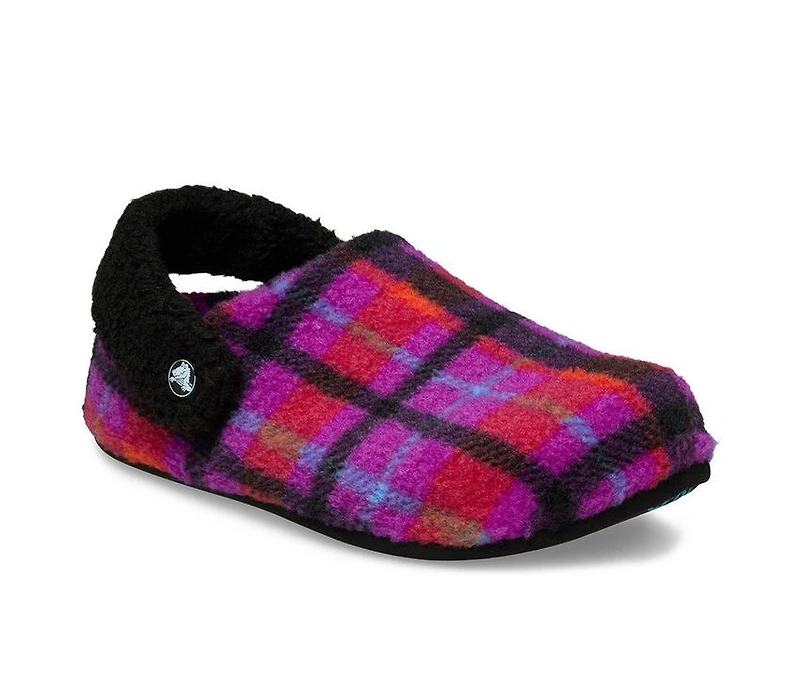 Women's Crocs Classic Cozzzy Plaid Slipper Clogs