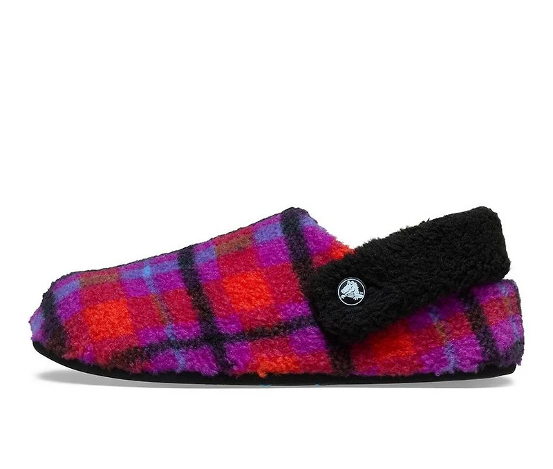 Women's Crocs Classic Cozzzy Plaid Slipper Clogs